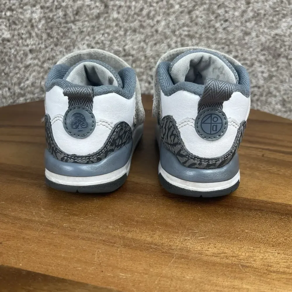 Jordan Spizike Low Toddler Size 7C Sneakers White Wolf Grey FQ3952-102